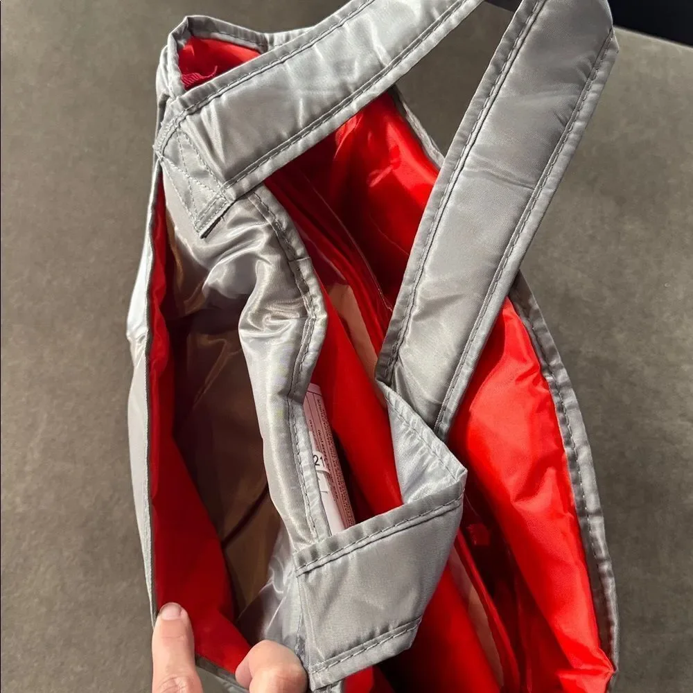 NASCAR Bottle and Diaper Tote Bag Steel Gray with Changing Pad NWT